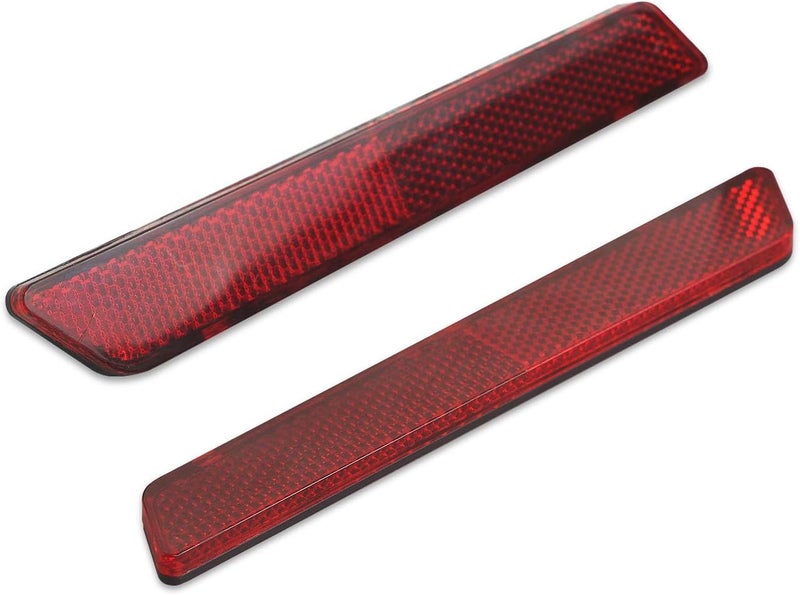 SWESGI Saddlebag Reflector Inserts for Harley Saddle Bag Latch Cover for Touring Street Electra Road Glide 2014-2024 (Red Reflectors) - Image 5